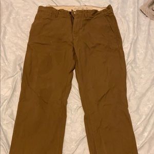 H&M LOGG Khaki Chino Dress Pants Slim Fit Uniform